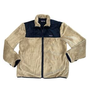 Patagonia Isthmus Inner Jacket Mens L Blue Tan FLEECE LINER ONLY 3 In 1 Parka